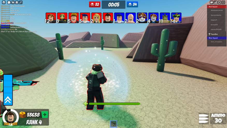In-game FPS gameplay